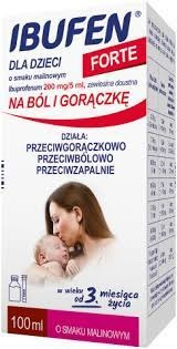 IBUFEN dla dzieci FORTE o smaku malinowym 100 ml