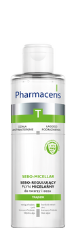 PHARMACERIS T SEBO-MICELLAR Sebo-regulujący płyn micelarny do twarzy i oczu, 200 ml