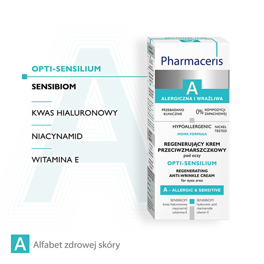 Pharmaceris A Opti-Sensilium Regenerujący krem przeciwzmarszczkowy pod oczy, 15 ml