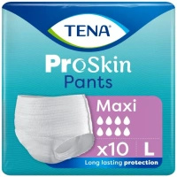 Tena  Pants ProSkin Maxi Rozmiar L (100-135cm) Majtki chłonne, 10 sztuk