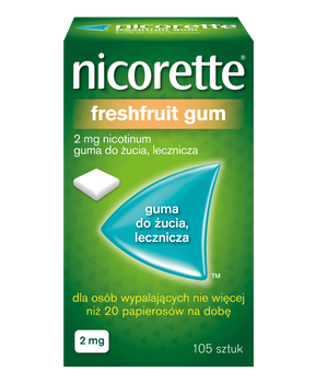 NICORETTE FRESHFRUIT GUM 2 mg x 105 gum