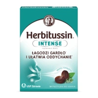Herbitussin Intense pastylki do ssania, 10 sztuk.
