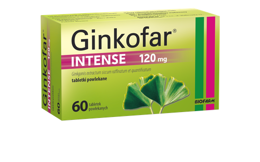 Ginkofar Intense 120mg, 60 tabletek powlekanych