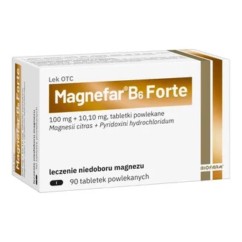 Magnefar B6 Forte, 90 tabletek powlekanych