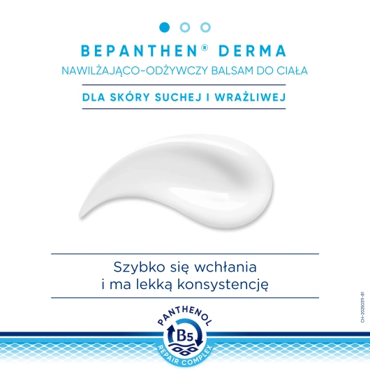 Bepanthen Derma Restoring Nawilżająco-odżywczy balsam do ciała, 400  ml