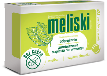 Meliski pastylki do ssania, 20 sztuk