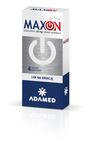 MAXON ACTIVE 25 mg x 4 tabletki powlekane
