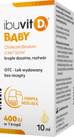 Ibuvit D3 Baby Krople doustne z witaminą D3, 10 ml