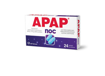 APAP NOC (500 mg + 25 mg) x 24 tabletki powlekane