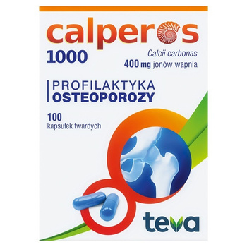 CALPEROS 1000 400 mg,  100 kapsułek twardych