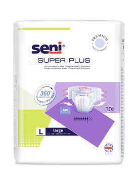 SENI Super Plus Pieluchomajtki rozmiar L, 30 sztuk