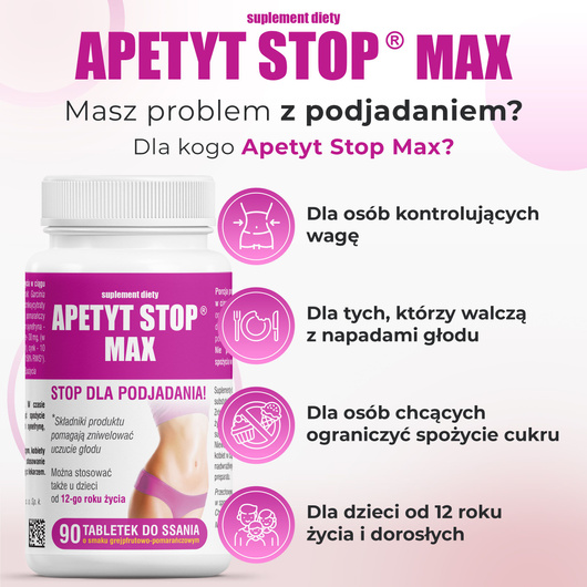 APETYT STOP MAX x 90 tabletek do ssania
