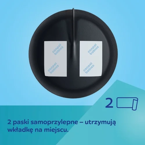 Canpol babies Oddychające ultrachłonne czarne wkładki laktacyjne 3D, 60 sztuk