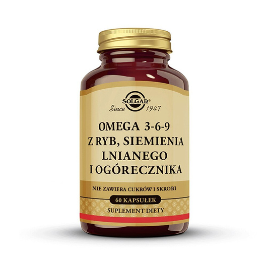 Solgar Omega 3-6-9, 60 kapsułek