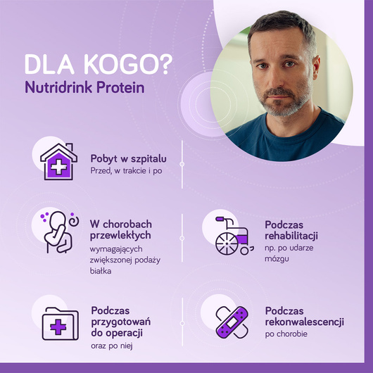 Nutridrink Protein o smaku truskawkowym 4x125 ml