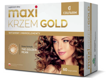 Maxi Krzem Gold,  60 kapsułek