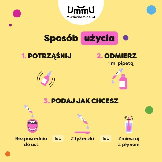 UmmU Multiwitamina 6+ Krople, 30 ml