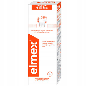ELMEX PRZECIW PRÓCHNICY Płyn do płukania jamy ustnej 400 ml