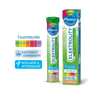 Plusssz Elektrolity 100% Ashwagandha, 24 sztuki 