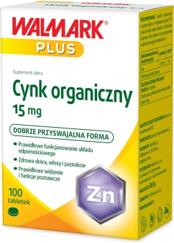 WALMARK Cynk Organiczny 15 mg, 100 tabletek