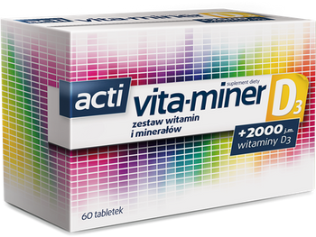 ACTI VITA-MINER D3, 60 tabletek