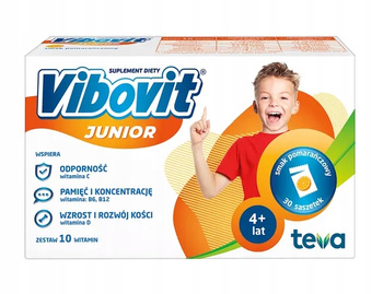 VIBOVIT JUNIOR o smaku pomarańczowym, 30 saszetek
