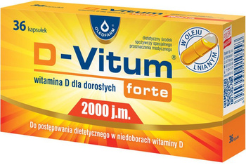 D-VITUM FORTE 2000 j.m., 36 kapsułek