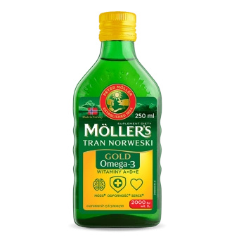 Moller's Gold Tran Norweski płyn, 250 ml