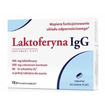 LAKTOFERYNA IgG, 15 tabletek do ssania