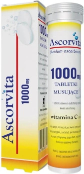 Ascorvita 1000 mg, 20 tabletek musujących