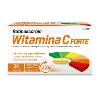 Rutinoscorbin Witamiana C Forte 500 mg, 30 kapsułek
