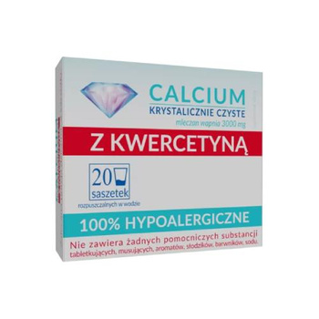 Calcium Krysticznie Czyste z Kwercetyną x 20 saszetek 