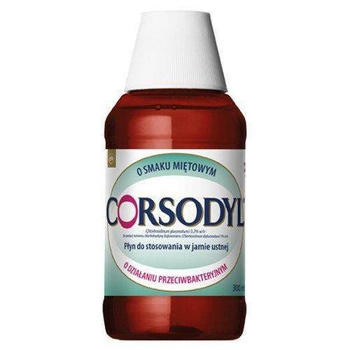 CORSODYL 0,2% płyn do płukania jamy ustnej, 300ml