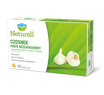 NATURELL Czosnek Forte Bezzapachowy, 90 kapsułek
