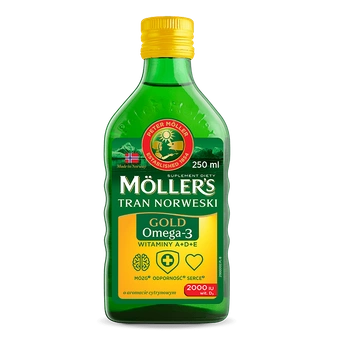 Moller's Gold Tran Norweski płyn, 250 ml