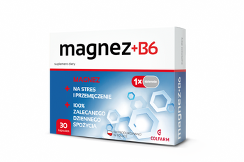 Magnez + B6, 30 kapsułek