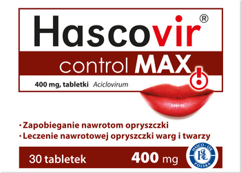 Hascovir Control Max 400 mg, 30 tabletek