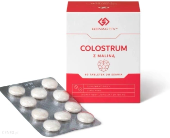 Genactiv Colostrum z maliną, 60 tabletek do ssania