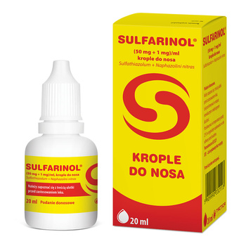 Sulfarinol Krople do nosa, 20 ml