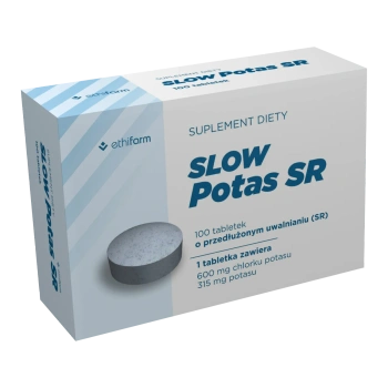 Slow Potas SR, 100 tabletek o przedłużonym uwalnianiu