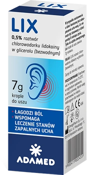 LIX Krople do uszu, roztwór 7g