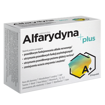 Alfarydyna Plus, 30 kapsułek 