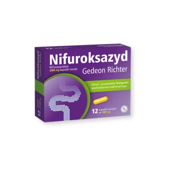 NIFUROKSAZYD GEDEON RICHTER 200 mg x 12 kapsułek