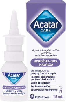 Acatar Care aerozol do nosa roztwór 0,5mg/ml x 15ml