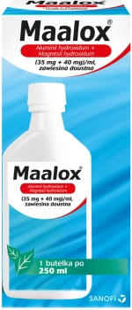 Maalox (35 mg + 40 mg)/ml, 250 ml