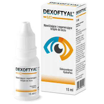 DEXOFTYAL MD nawilżająco – regenerujące krople do oczu, 15ml