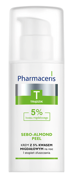 Pharmaceris T Sebo-Almond Peel Krem z 5% kwasem migdałowym na noc, 50 ml