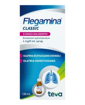 FLEGAMINA malinowa 4 mg/5ml syrop 120 ml 