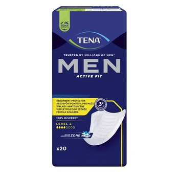 TENA Men Active Fit Level 2 Wkładki anatomiczne, 20 sztuk 