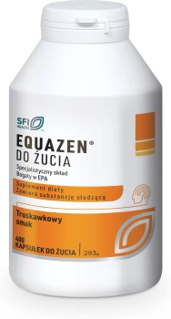 Equazen o smaku truskawkowym, 400 kapsułek do żucia